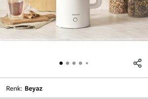 Homend Heatrow Cooltouch 1618H Paslanmaz Çelik El Yakmaz Gövdeli Su Isıtıcısı Beyaz