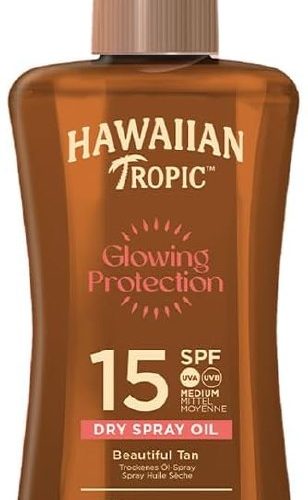 Hawaiian Tropic Glowing Protection Dry Spray Oil SPF15 Koruyucu & Bronzlaştırıcı Yağ 200 Mililitre