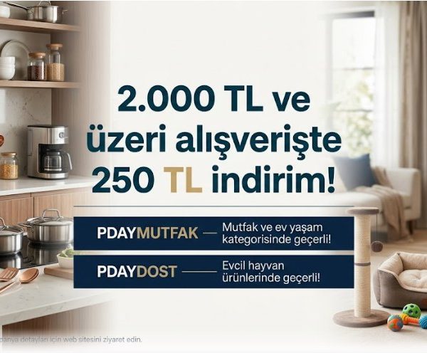 🎟️ PDAYMUTFAK — Mutfak ve ev yaşam kategorisinde geçerli! — %87 İndirim