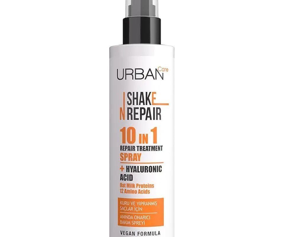 Urban Care Shake N Repair 10-in-1 Onarıcı Etkili Durulanmayan Saç Bakım Spreyi, 200 Mililitre, Vegan