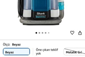 Shark StainStriker – Pet Başlıklı, Koltuk Yıkama ve Leke Çıkarma Makinesi PX200EUT