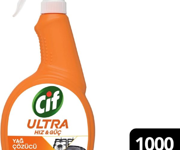 Cif Ultra Hız & Güç Yağ Çözücü Sprey Leke ve Kir Çıkarıcı 1000 ml