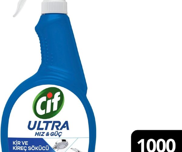 Cif Ultra Hız & Kireç Sökücü Sprey Leke ve Kir Çıkarıcı 1000 ml