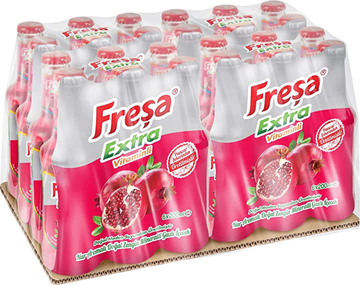 (%45.33) Freşa Extra Multivitaminli Narlı Madensuyu 24’lü (200 ml x 24 Adet)