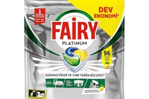 🛍️ Fairy Platinum Bulaşık Makinesi Deterjanı Kapsülü/Tableti 96 Yıkama Limon Kokulu