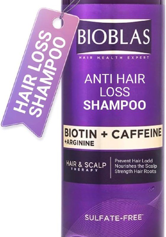 Bioblas Biotin Kafein Arjinin Şampuan – Saç Dökülmesine Karşı Güçlü Bitkisel Formül, Sülfatsız, BIOCOMPLEX B19 ile, 400 ml