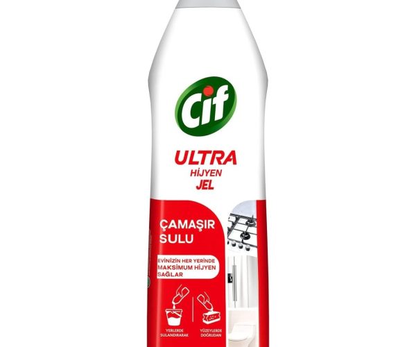 🛍️ Cif Ultra Hijyen Jel Yüzey Temizleyici Çamaşır Sulu Katkılı Leke Çıkarıcı Yağ Çözücü 750 ml