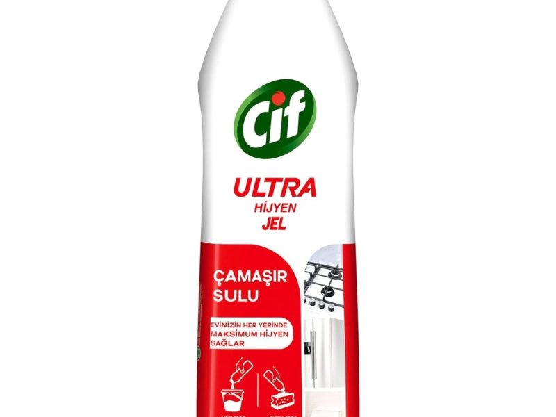 🛍️ Cif Ultra Hijyen Jel Yüzey Temizleyici Çamaşır Sulu Katkılı Leke Çıkarıcı Yağ Çözücü 750 ml