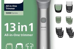 All-in-One Trimmer 5000 Series, 13’ü 1 Arada Erkek Bakım Seti, Yüz Saç Vücut, BeardSense Teknolojisi, 120 Dakika Çalışma, MG5942/15