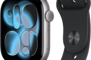 (%20.64) Apple Watch Series 11 GPS + Cellular 46 mm Uzay Grisi Alüminyum Kasa Akıllı Saat ve Siyah Spor Kordon – M/L. Uyku Skoru, Fitness Takibi, Sağlık İzleme, Hep Açık Ekran