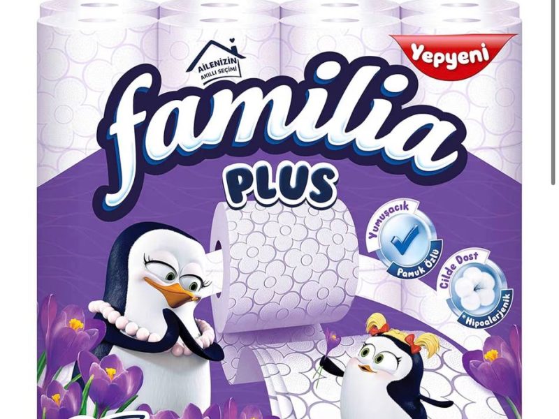 Familia Plus 3 Katlı Tuvalet Kağıdı Sihirli Çiçekler 32’li 1 Paket (1 x 32 Adet)