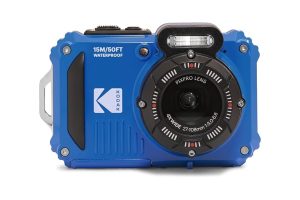 🛍️ KODAK PIXPRO WPZ2 15M Su Geçirmez Fotoğraf Makinesi   2 Lityum Pil + 16GB SD Kart   16MP, 4x Optik Zoom, 1080P Full HD Video (Mavi)