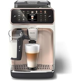 Philips 5500 Serisi LatteGo Tam Otomatik Espresso Makinesi 20 Sıcak ve Soğuk İçecek, Renkli Dokunmatik Ekran, Beyaz Roze Renk, QuickStart, SilentBrew Teknolojisi (EP5543/80)