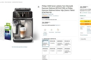 Philips 5500 Serisi LatteGo Tam Otomatik Espresso Makinesi (EP5547/90) ve Philips Espresso Makinesi Kahve Yağı Çözücü Tablet (CA6704/10)
