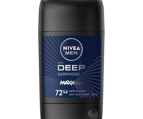 🛍️ NIVEA MEN Erkek Stick Deodorant Deep Dimension 50 ml,72 Saat Ter ve Ter Kokusuna Karşı Anti Perspirant Koruma,Aktif Karbon