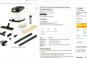 Karcher SC 3 Deluxe Textile Edition Buharlı Temizlik Makinesi