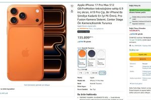 iPhone 17 Pro Max 512GB Kozmik Turuncu