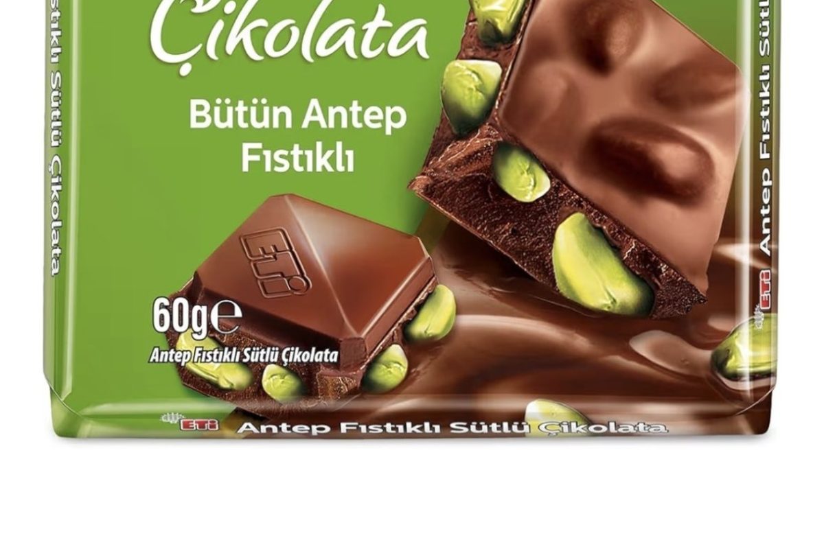 Eti Antep Fıstıklı Kare Çikolata 60 g