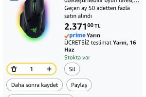 Razer Basilisk V3 – Kablolu, özelleştirilebilir oyun faresi, Chroma RGB ile, PC/Mac için (10+1 programlanabilir tuş, eğilebilir HyperScroll fare tekerleği, ergonomik tasarım) Siyah