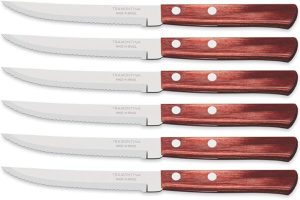 (%65.27) Tramontina Churrasco 21198/715 Biftek-Steak Bıçağı (6lı Blister)