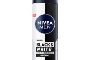 NIVEA MEN Erkek Sprey Deodorant Black&White Invisible Original 200 ml, 72 Saat Anti-perspirant Ter Koruması,Ekonomik Boy