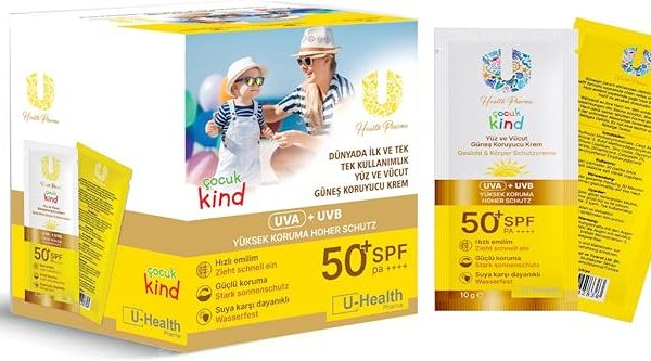 (%10) U Health Güneş Kremi 50 SPF Kids 50 Adet — %10 İndirim