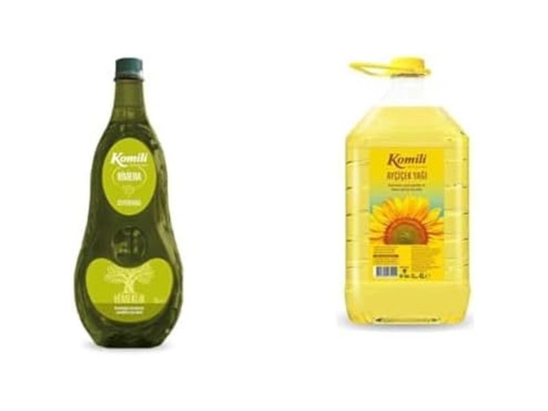 🛍️ Komili Seti | Riviera Zeytinyağı 2 Lt x2 + Ayçiçek Yağı, 4 Lt x2