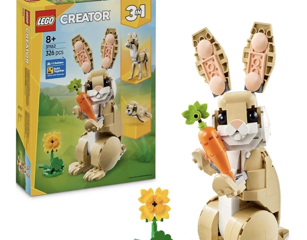 LEGO Creator 3’ü 1 Arada Sevimli Tavşan 31162-8 Yaş ve Üzeri Çocuklar için Lama ve Fok Figürüne Dönüşebilen Yaratıcı Oyuncak Yapım Seti, Doğum Günü Hediyesi (326 Parça)