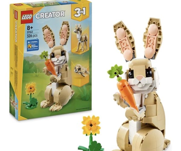 LEGO Creator 3’ü 1 Arada Sevimli Tavşan 31162-8 Yaş ve Üzeri Çocuklar için Lama ve Fok Figürüne Dönüşebilen Yaratıcı Oyuncak Yapım Seti, Doğum Günü Hediyesi (326 Parça)