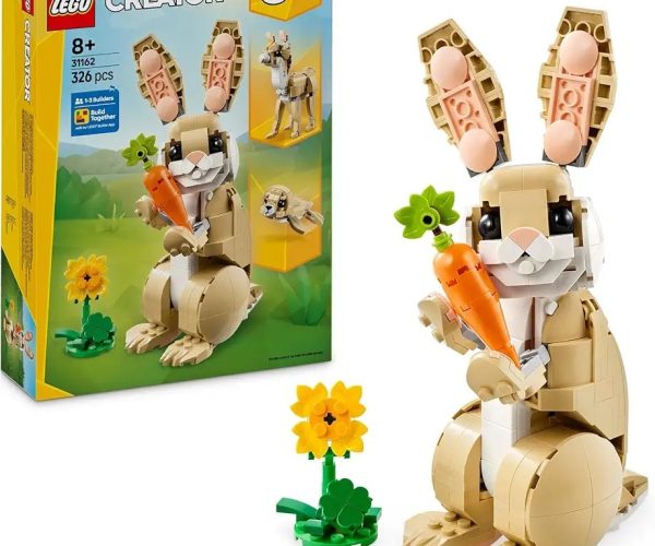 LEGO Creator 3’ü 1 Arada Sevimli Tavşan 31162-8 Yaş ve Üzeri Çocuklar için Lama ve Fok Figürüne Dönüşebilen Yaratıcı Oyuncak Yapım Seti, Doğum Günü Hediyesi (326 Parça)