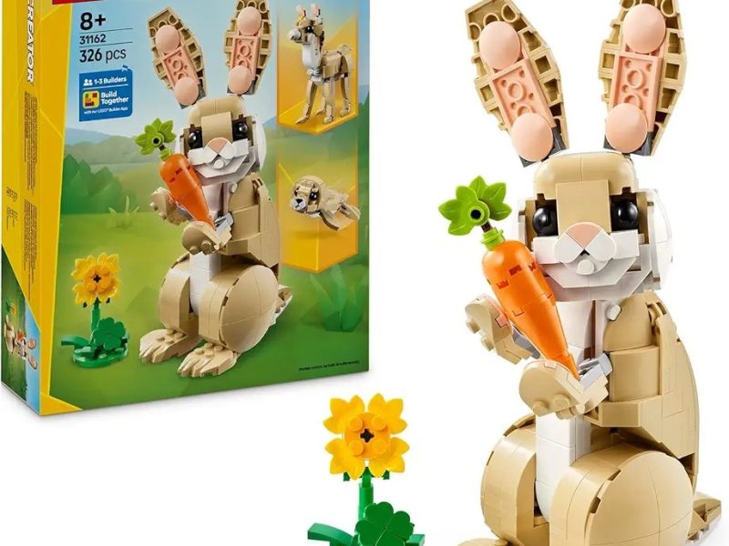 LEGO Creator 3’ü 1 Arada Sevimli Tavşan 31162-8 Yaş ve Üzeri Çocuklar için Lama ve Fok Figürüne Dönüşebilen Yaratıcı Oyuncak Yapım Seti, Doğum Günü Hediyesi (326 Parça)