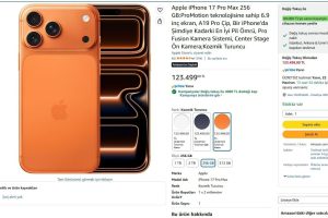 Apple iPhone 17 Pro Max 256 GB Kozmik Turuncu