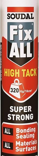 (%99.29) Soudal Fix All yüksek güçlü takma yapıştırıcı, tırnaksız