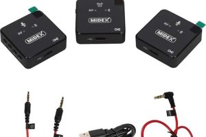 (%49.51) Midex CM2 Kablosuz Wireless İkili Kamera Mikrofon (Telefon Bilgisayar Mixer Ses Kartı Kamera)