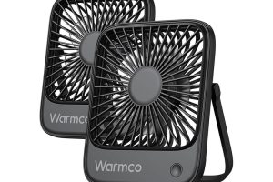 🛍️ Warmco D1 Masaüstü Vantilatör USB ve Type C Bağlantılı Taşınabilir Ultra İnce Soğutucu Fan Siyah 3 Kademeli Ayarlanabilir Katlanabilir Stand