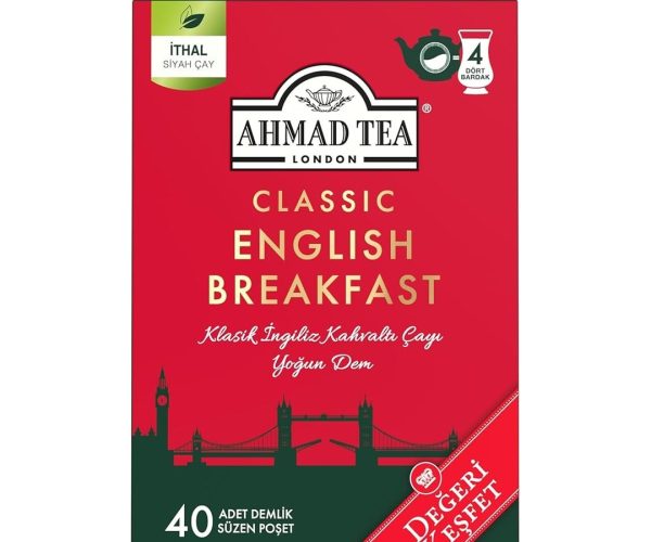 🛍️ AHMAD TEA CLASSIC ENGLISH BREAKFAST 40 x 2gr