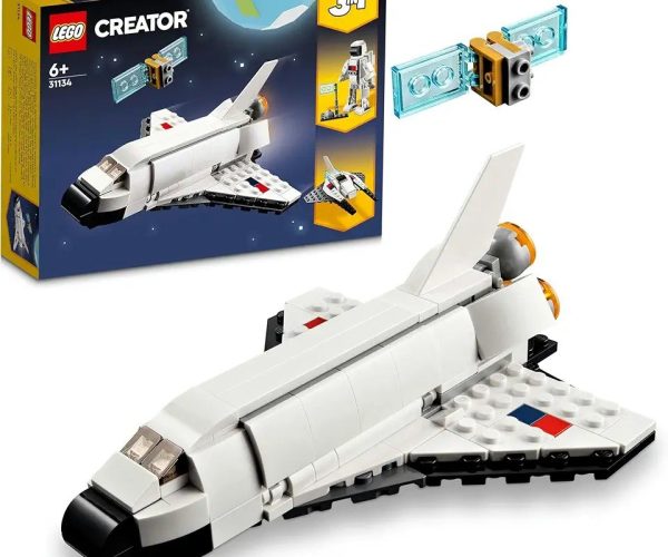 LEGO Creator Uzay Mekiği 31134-6 Yaş ve Üzeri Çocuklar İçin Astronot ve Uzay Gemisi Modelleri İçeren Yaratıcı Oyuncak Yapım Seti (144 Parça)