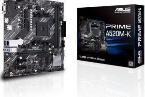 (%67.11) ASUS PRIME A520M-K AMD A520 AM4 DDR4 4400 HDMI VGA M2 USB3.2 mATX ANAKART