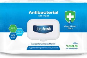 (%49.33) Deep Fresh Antibakteriyel Antiviral Parabensiz Islak Mendil 100 Yaprak (1 x 100 Adet)