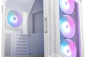 (%20) MSI MPG VELOX 100R WHITE Temperli Cam 1 x A-RGB Fan 4 x 120mm Fan ATX Gaming Bilgisayar Kasası — %20 İndirim