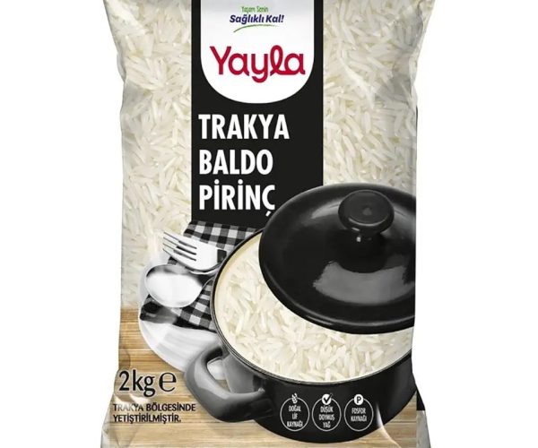 yayla 2 kg Trakya Baldo Pirinç