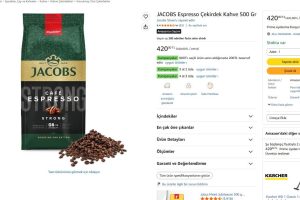 JACOBS Espresso Çekirdek Kahve 500 Gr
