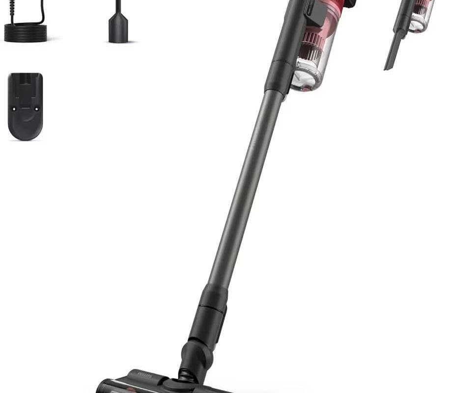 Philips 6000 Serisi Kablosuz Dikey Süpürge, PowerCyclone 11, 64 Dakika Kullanım Süresi, Zemin Tipini Algılayan Akıllı Başlık, Aksesurlar ile Derinlemesine Temizlik (XC6552/01)