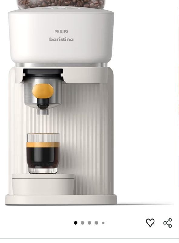 Philips Baristina Espresso Makinesi, Kompakt Tasarım, Evde Barista Kalitesinde Espresso, 16 Bar Basınç, BAR300/03