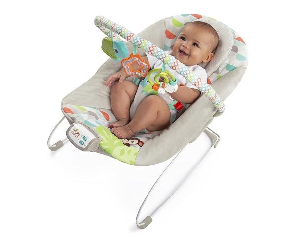 🛍️ Bright Starts Ana Kucağı Yatıştırıcı Titreşimler Bebek Koltuğu, Çıkarılabilir Oyuncak Barı, 0 6 Ay, 9 kg’a Kadar (Mutlu Safari)