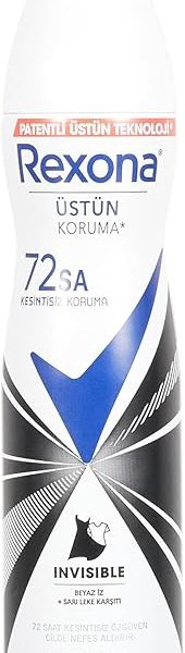(%16.64) Rexona Kadın Sprey Deodorant Invisible Beyaz İz Sarı Leke Karşıtı 72 Saat Kesintisiz Üstün Koruma 150 ml