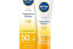 🛍️ NIVEA SUN Yaşlanma ve Leke Karşıtı Q10 Yüz Güneş Kremi SPF50 50 ml, Nemlendirme, Normal ve Kuru Ciltler