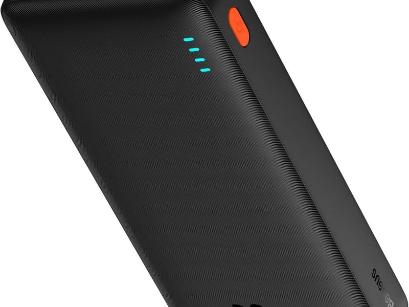 OS-Baseus Airpow Hızlı Şarj Power Bank 20000mAh 20W, Siyah (USB to Type-C 50cm Siyah kablo dahil)