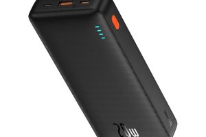 🛍️ OS Baseus Airpow Hızlı Şarj Power Bank 20000mAh 20W, Siyah (USB to Type C 50cm Siyah kablo dahil)