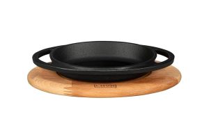 🛍️ Lava Pişirme Kabı LV ECO o TV 1510 K4 Oval Tabak Çanak ve Tabak, Ahşap, Ölçüler 15 x 10 cm, Dökme Demir, Siyah